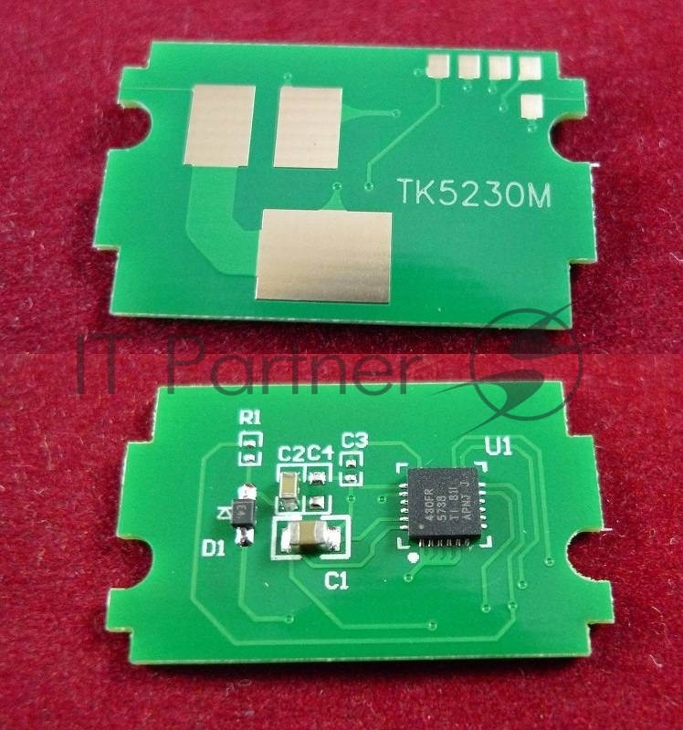 Чип для Kyocera EcosysP5021cdn/M5521cdn (TK5230M) Magenta 2.2K (ELP, Китай)