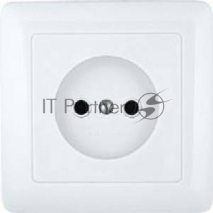Розетка WESSEN RS10-132-BХИТ белый 1-я б/з 10А скрытый монтаж