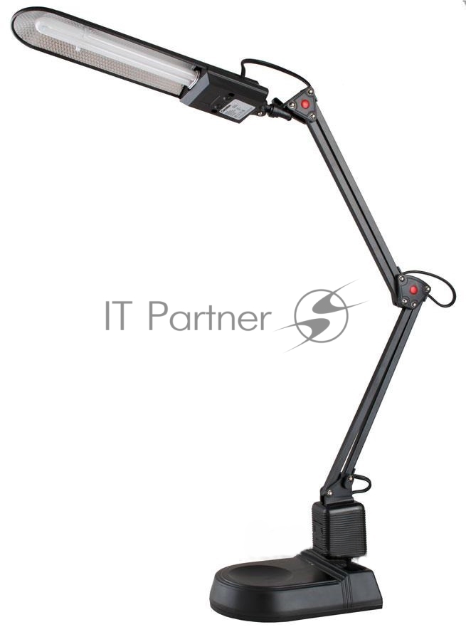 Лампа настольная Camelion KD-017A С0211W черный в к-те база+струбцина