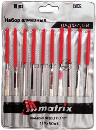 Набор надфилей Matrix алмазных 140х50х3 10шт