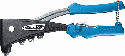 Заклепочник литой усиленный Gross 40403 заклепки 2,4-4,8 мм