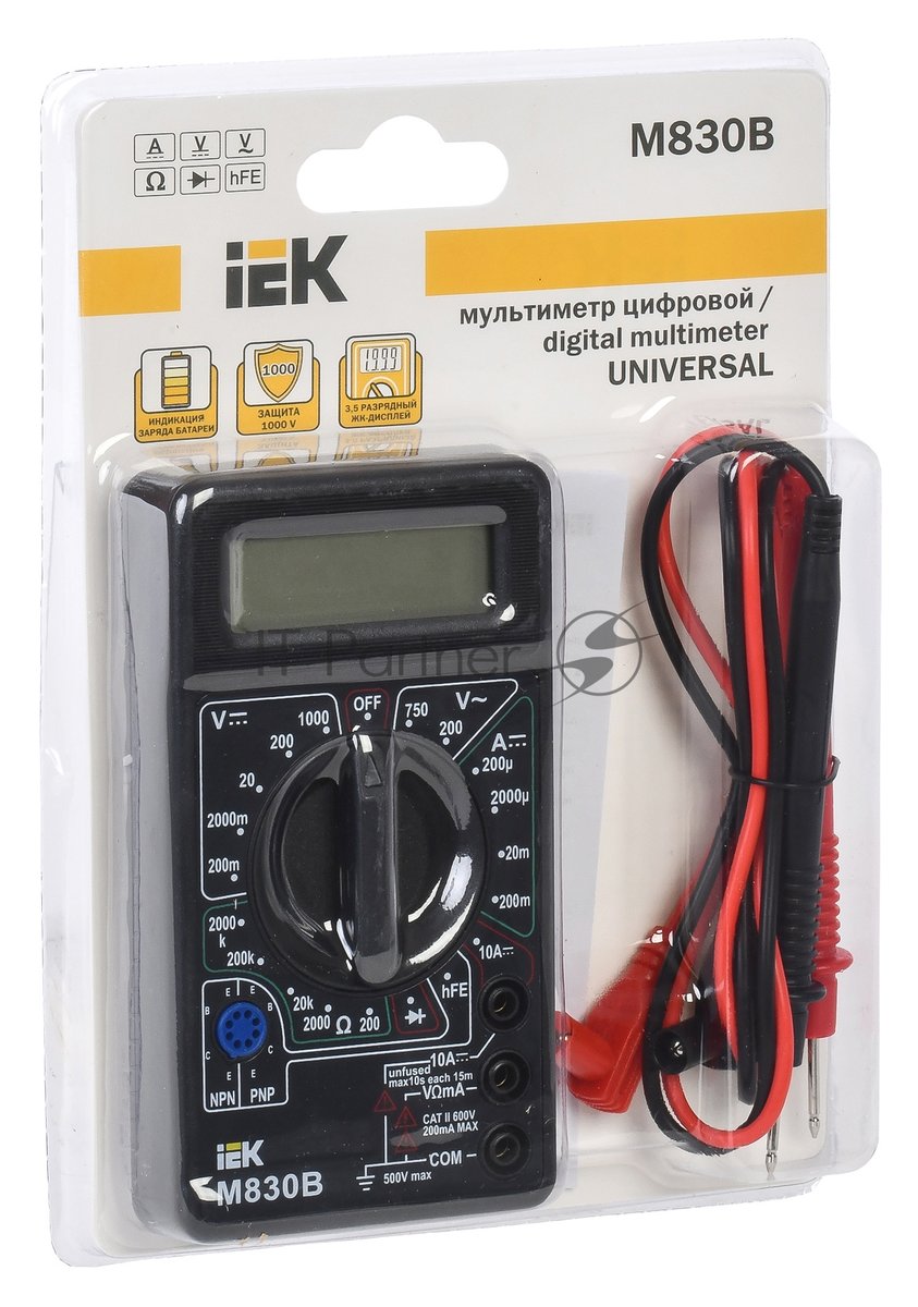 Мультиметр IEK TMD-2B-830 цифровой Universal M830B