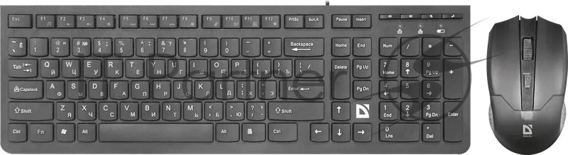Комплект клавиатура+мышь Defender Columbia C-775 беспроводной, USB, 1600 DPI, чёрный