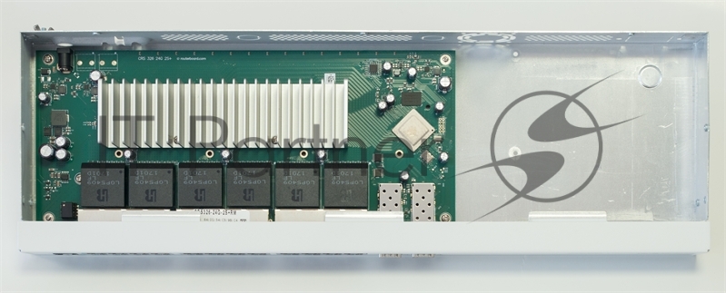 Коммутатор MikroTik CRS326-24G-2S+RM, 24×1 Гбит/с + 2×10 Гбит/с SFP+, управляемый