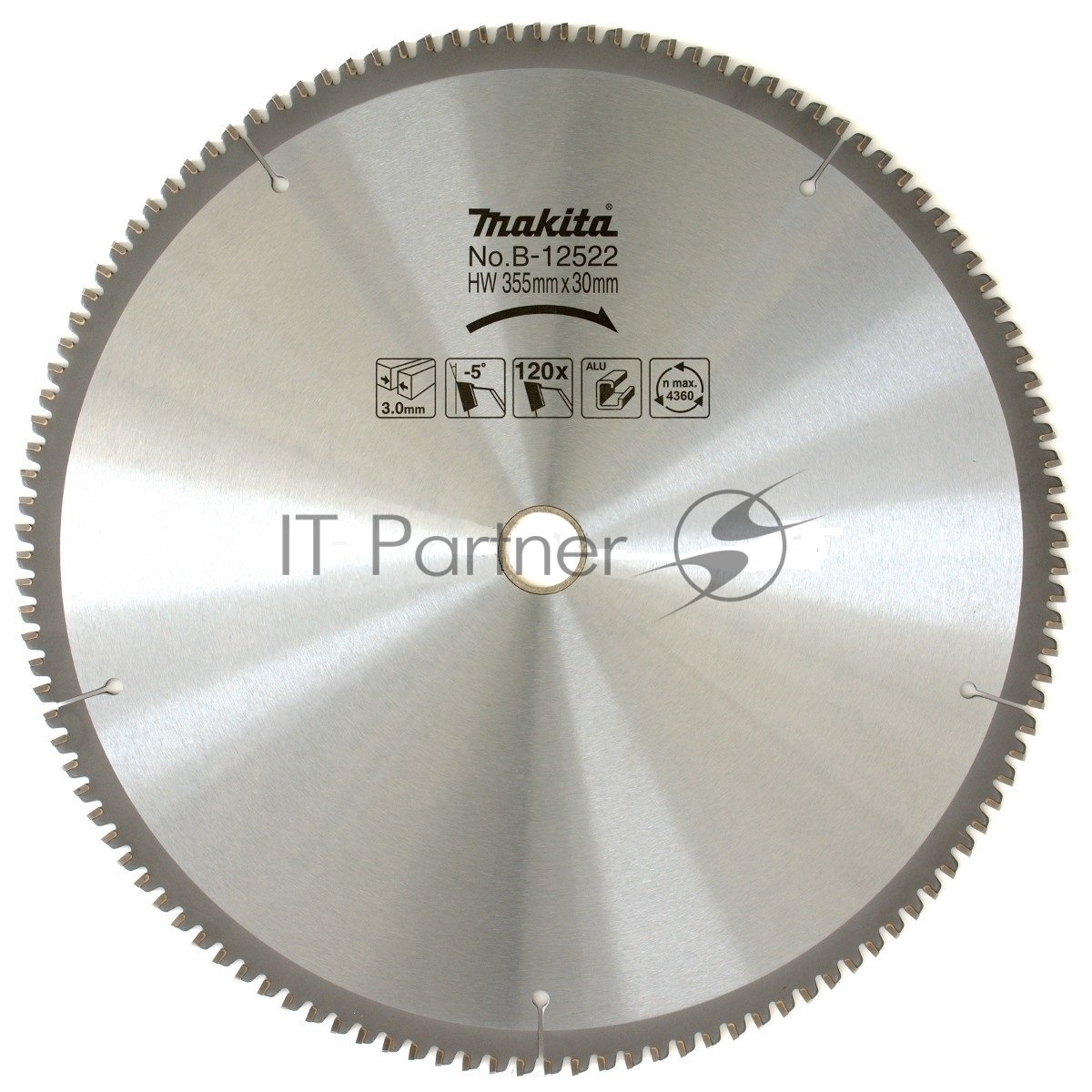 Круг пильный Makita B-12522 Z120 PremiumФ355х25.4х3мм 120зуб по алюминию