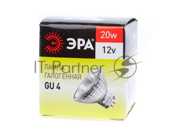 Лампа галогенная ЭРА GU4-MR11-20W-12V-30Cl(10/200/8400)