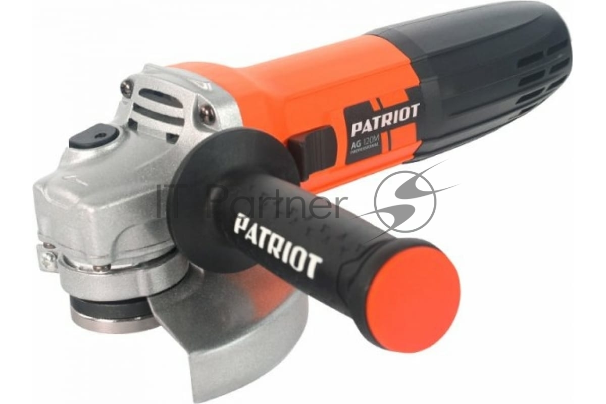Угловая шлифовальная машина PATRIOT AG 120Mвибро, пылезащищенная. 720 Вт, Диск 125 мм, 11000 об/мин