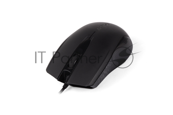 Мышь проводная A4Tech OP-760 черный, 1200 dpi, USB, кнопки - 3