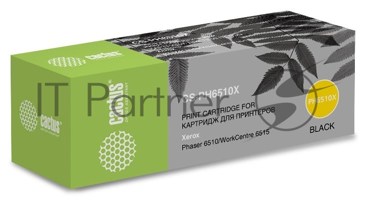 Картридж лазерный Cactus CS-PH6510X (106R03488) черный (5500 стр.) для Xerox Phaser 6510/WC6515