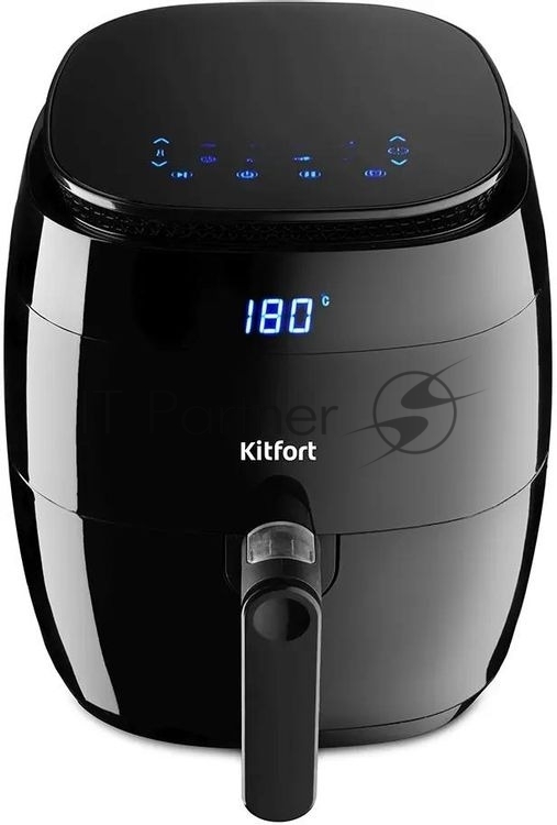 Аэрогриль Kitfort КТ-2202 черный, 1500 Вт, 3.2 л, механическое управление, 8 программ