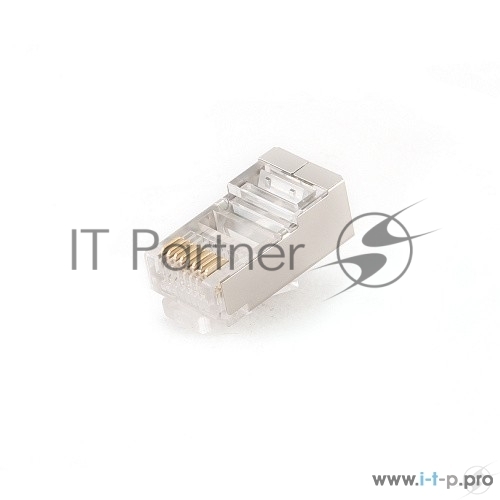 Вилка RJ-45 (8P8C) PLUG5SP/10 универсальная cat.5e экранированная, контакты 30 микродюймов" (10 шт.)