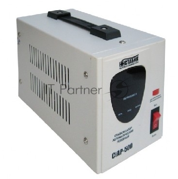 RUCELF CTAP-500VA 500ВА, диапазон 140-270,однофазный,управление релейное, дисплей,точность 220+-6%, КПД 98%.
