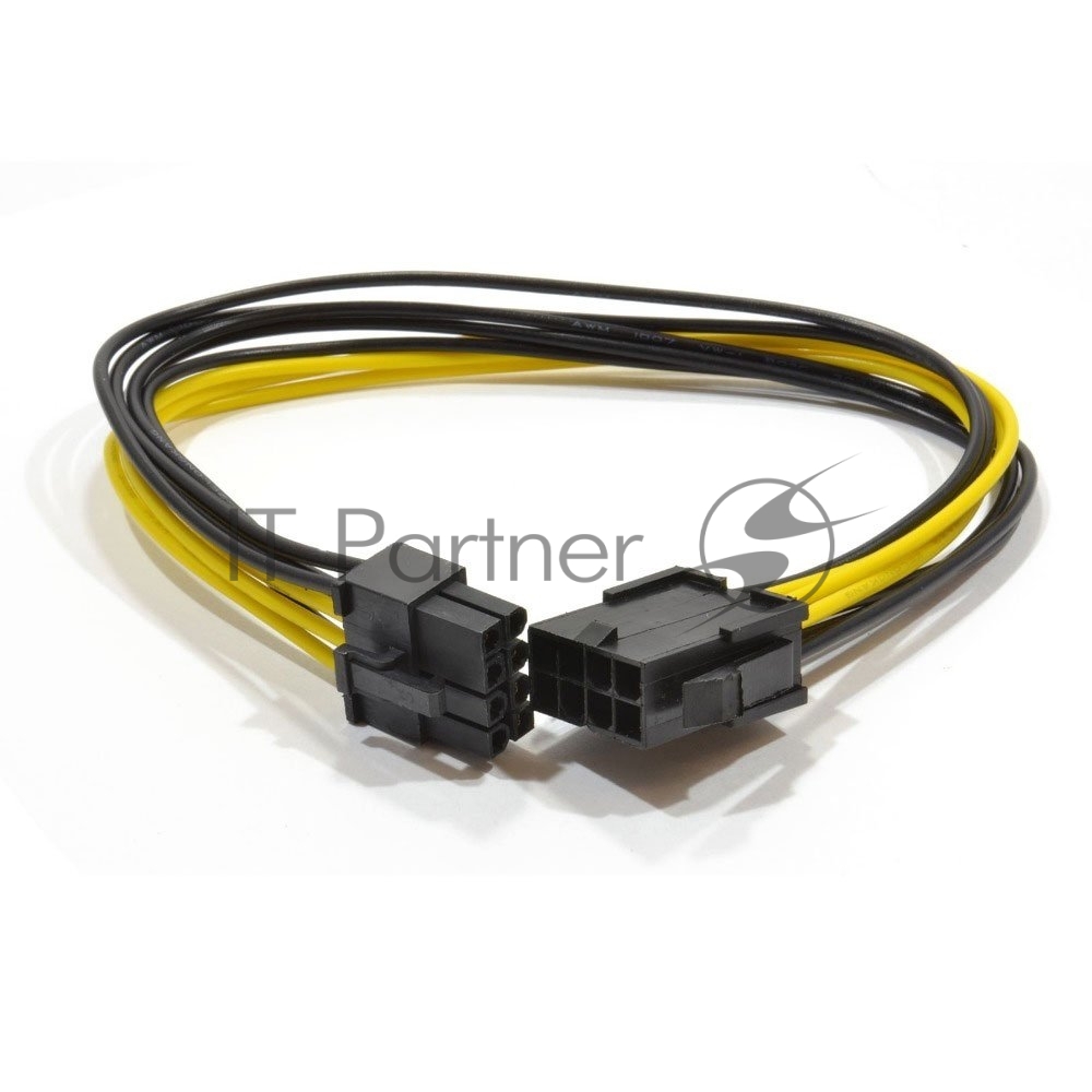 Удлинитель кабеля питания Cablexpert CC-PSU-84, PCI-Express 6+2pin M/PCI-Express 6+2pin F, 30 см