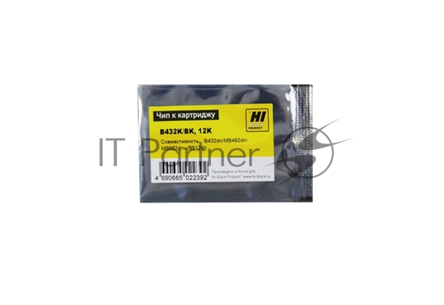 Чип Hi-Black к картриджу OKI B432/B512/MB492/MB562 BK, 12K