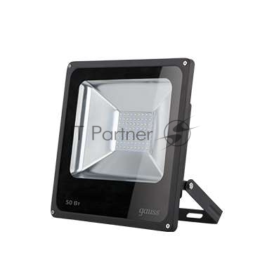 Прожектор светодиодный Gauss LED 50W IP65 6500К черный 1/6