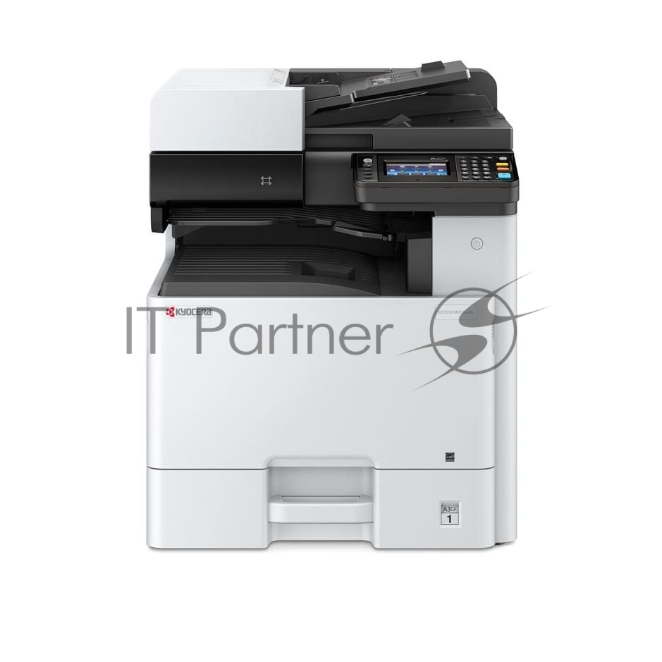 МФУ лазерное Kyocera Ecosys M8124cidn (1102P43NL0), A3, цветной, печ. до 24 стр/мин. (А4) до 12 стр/мин. (А3), скан. до 50 стр/мин., 1200 x 1200 dpi (печать) 600x600dpi (скан.), USB, RJ-45, NFC, Air Print, Mopria