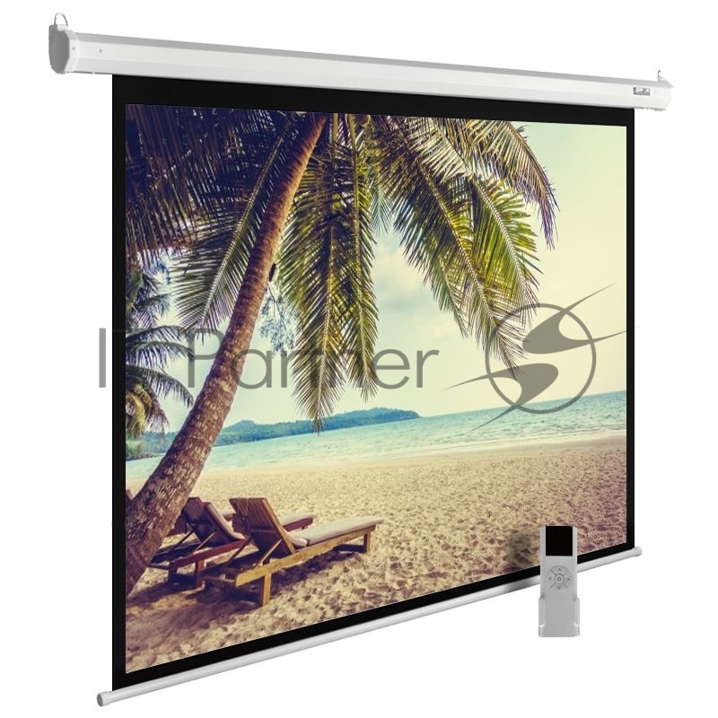 Экран Cactus 360x360 см MotoExpert CS-PSME-360x360-WT 1:1 настенно-потолочный рулонный белый (моторизованный привод)