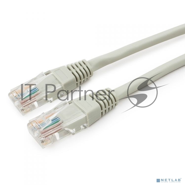 Патч-корд медный UTP Cablexpert PP10-0.5M cat.5, 0.5м, литой, многожильный, серый