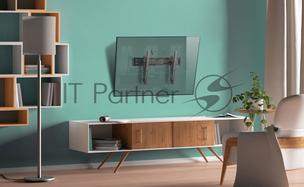 Кронштейн ONKRON TM6 для телевизора 43"-85" наклонный, черный