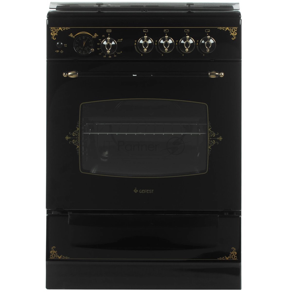 Плита газовая Gefest ПГ 6100-03 0179 черный, конфорок 4 шт, духовка 52 л, 60 см x 85 см x 60 см