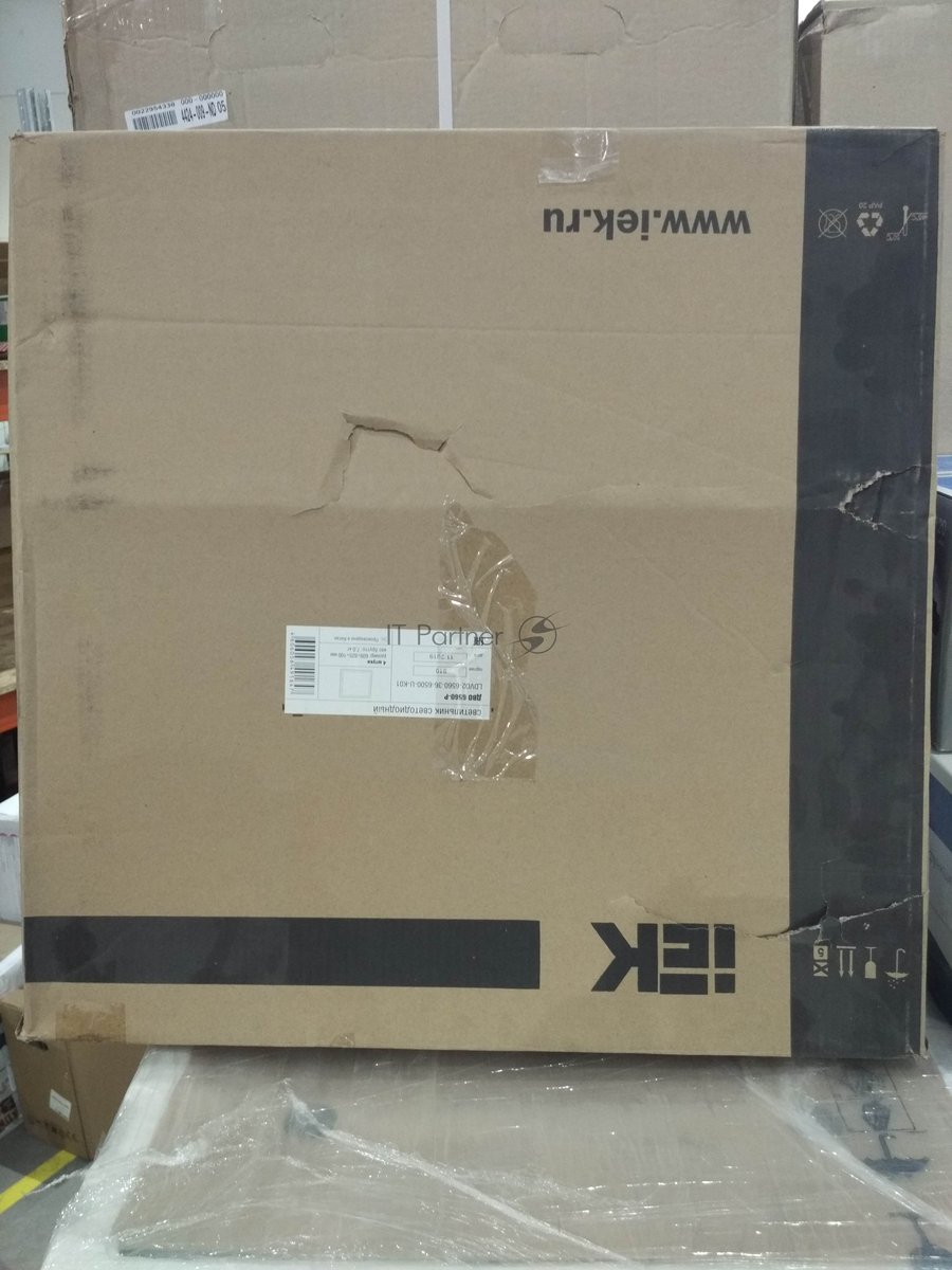 Светильник светодиодный ДВО 6560-P 36Вт 6500К IP20 призма 595x595x20LDVO2-6560-36-6500-U-K01IEK