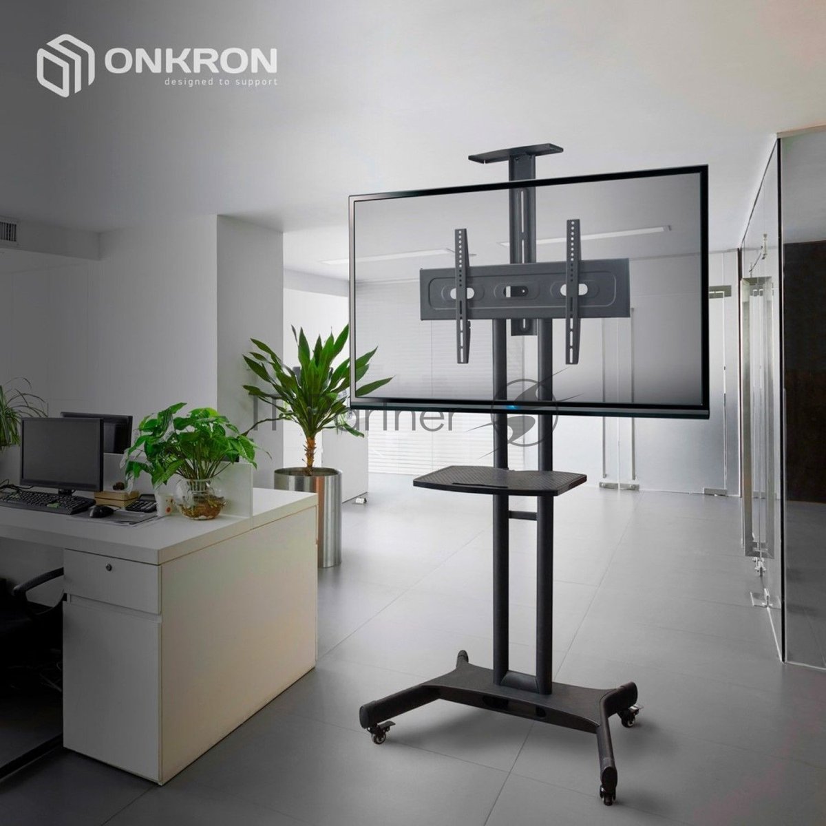 Мобильная стойка ONKRON TS1551 черный