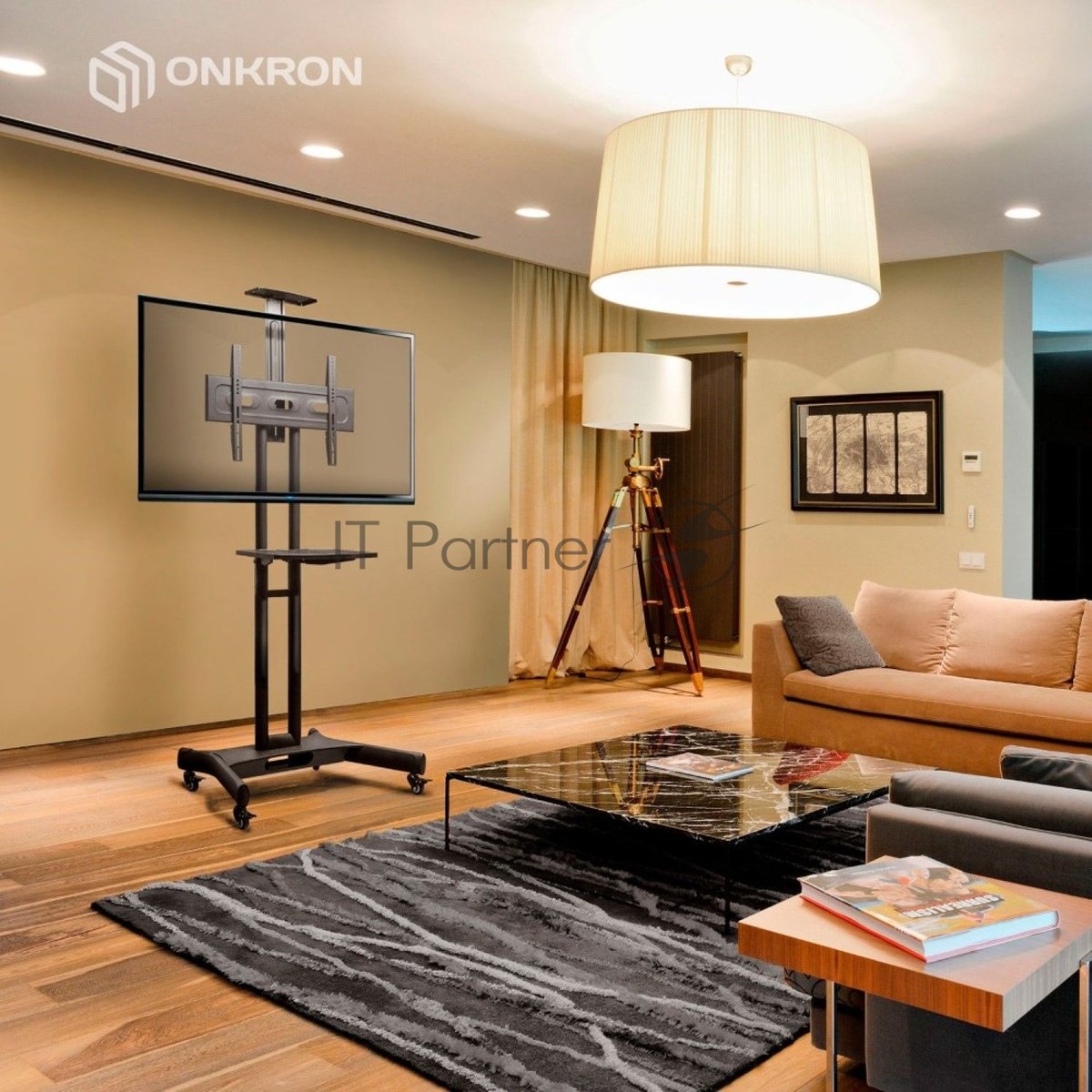 Мобильная стойка ONKRON TS1551 черный
