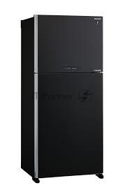 Холодильник Sharp SJ-XG55PMBK черный двухкамерный 394/162л морозилка сверху, No Frost