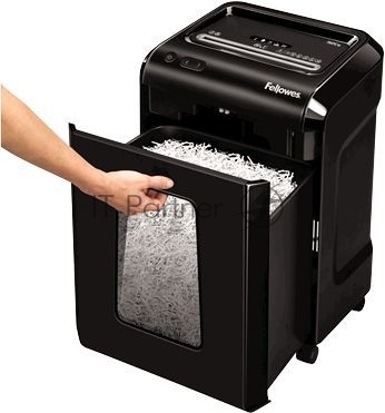 Шредер Fellowes Powershred 92Cs FS-1719301 P-4, 4х38мм, 18лст., 25лтр., уничтожает: скобы, карты, скрепки, CD