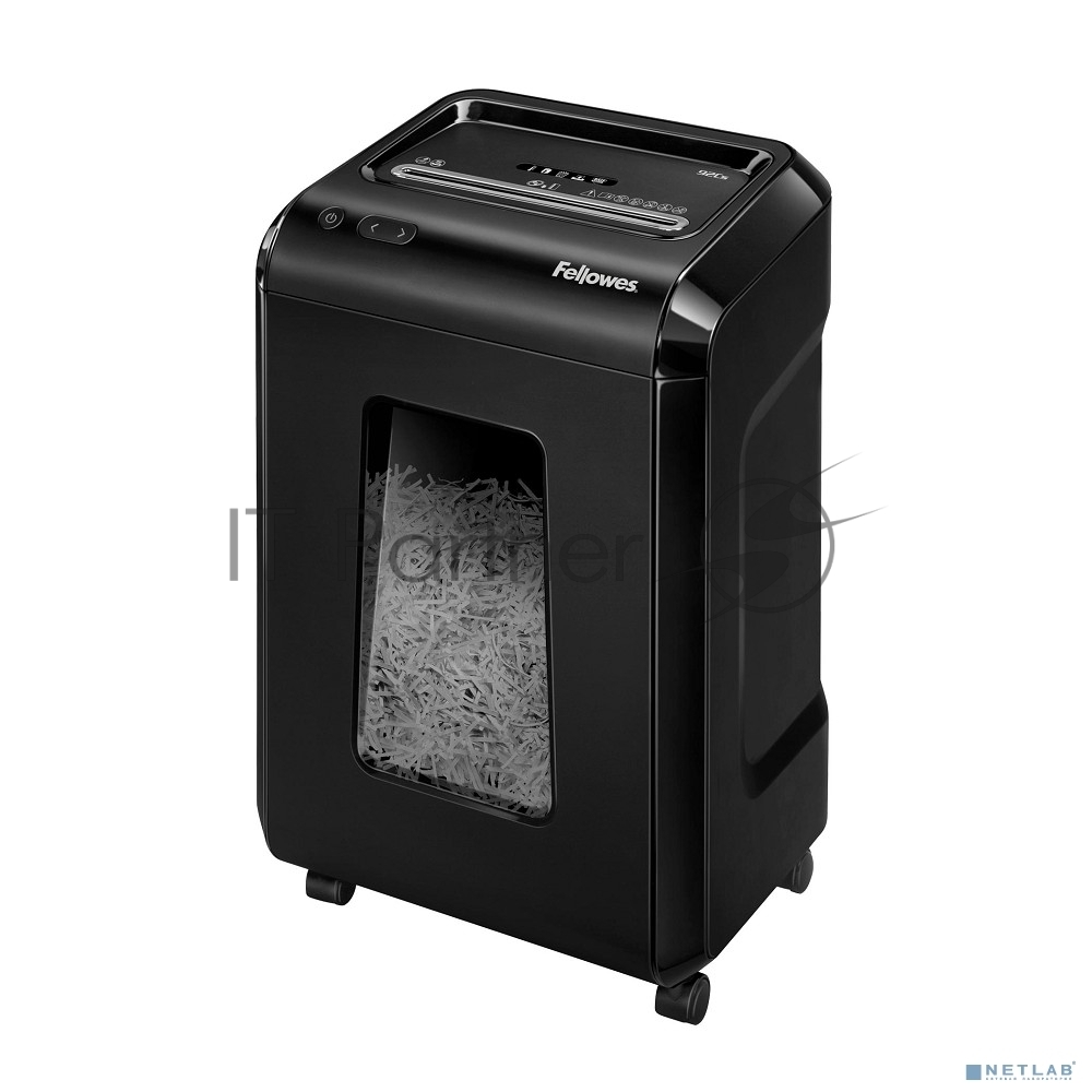 Шредер Fellowes Powershred 92Cs FS-1719301 P-4, 4х38мм, 18лст., 25лтр., уничтожает: скобы, карты, скрепки, CD