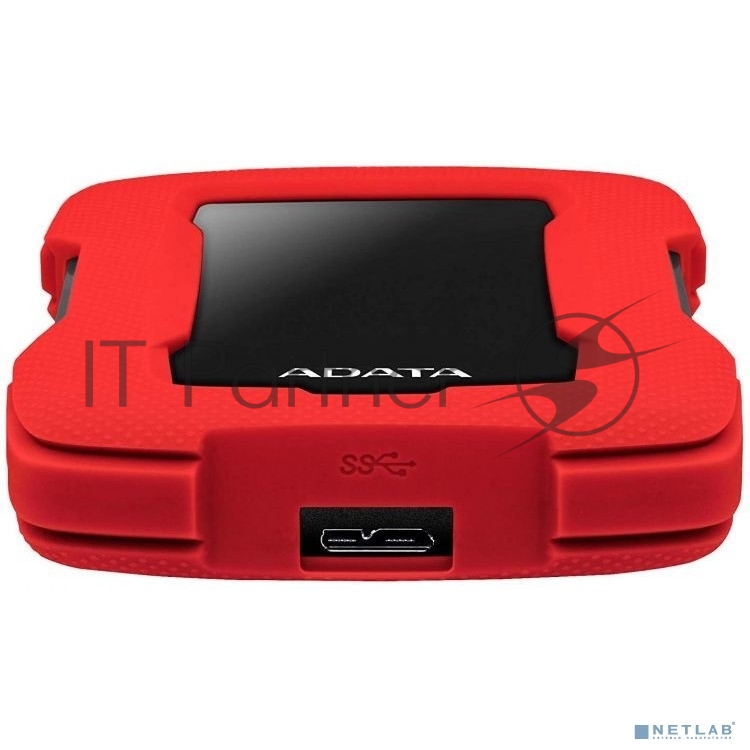 Внешний HDD 2.5" ADATA HD330, 1TB, USB 3.2 Gen 1 Type-A, 5400 rpm, красный