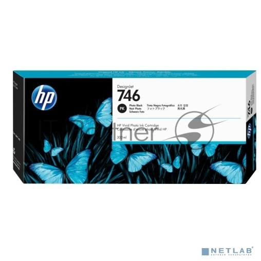 HP  P2V82A Картридж HP 746 черный фото   {HP DesignJet Z6/Z9+ series, (300 мл)}