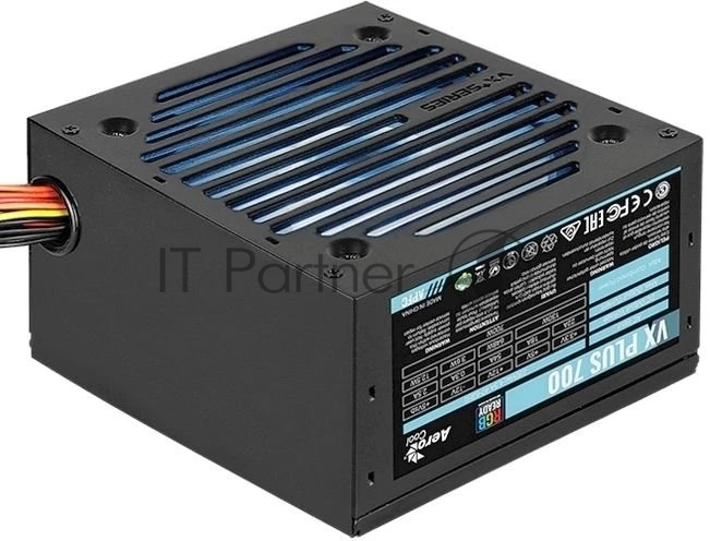 Блок питания Aerocool/Formula VX-700 PLUS RGb, 700Вт, 120мм, черный
