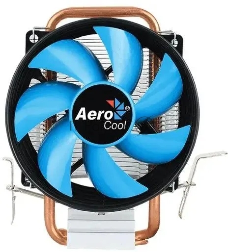 Кулер для процессора Aerocool/Formula Verkho 1-3P черный/синий, 90 мм, алюминий/медь, 2300 об/мин, 27.6 дБ, 3 pin, 100 Вт, 125 мм