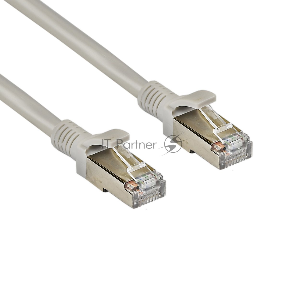 Exegate EX281997RUS Патч-корд медный FTP-RJ45-RJ45-C5e-CU-1M-GY, FTP, cat.5e, 1м, серый