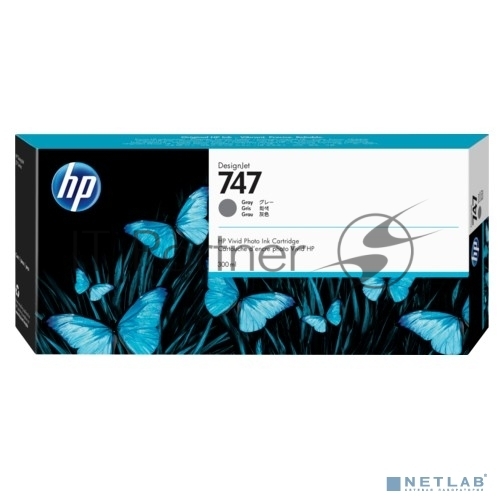 Картридж струйный HP 747 300-ml хроматический серый для HP DesignJet Z9+