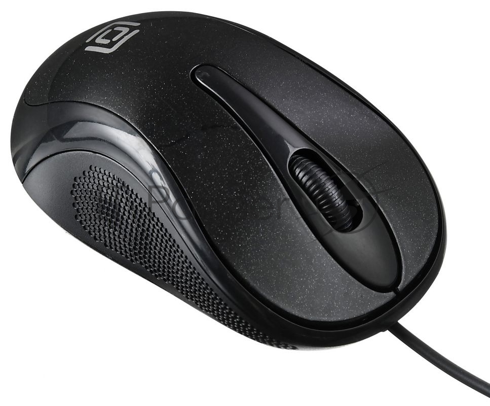 Мышь проводная Oklick 385M черный, 1000 dpi, USB, кнопки - 3