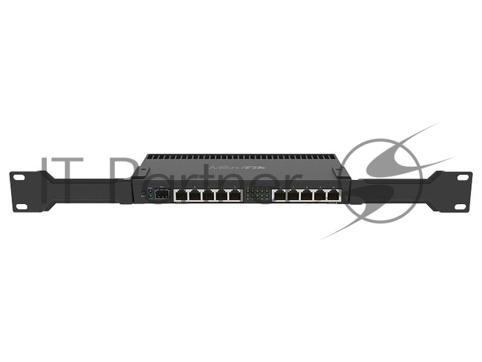 Маршрутизатор MikroTik RB4011iGS+RM, 10×1 Гбит/с (1 PoE-in / 1 PoE-out) + 1×10 Гбит/с SFP+, управляемый