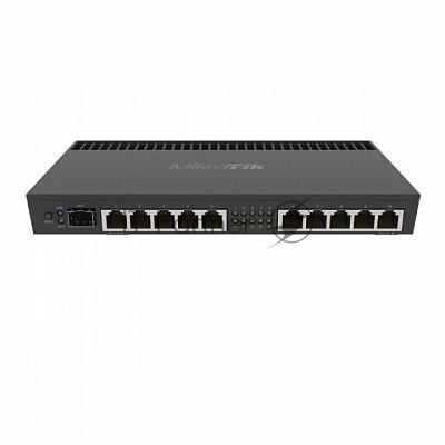 Маршрутизатор MikroTik RB4011iGS+RM, 10×1 Гбит/с (1 PoE-in / 1 PoE-out) + 1×10 Гбит/с SFP+, управляемый