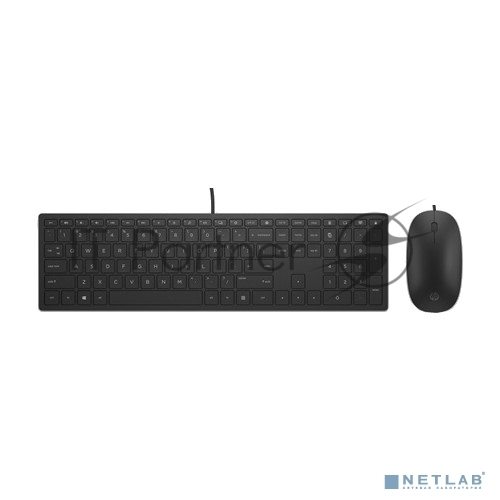 Комплект клавиатура+мышь HP Pavilion 400 проводной, USB, 1200 DPI, чёрный