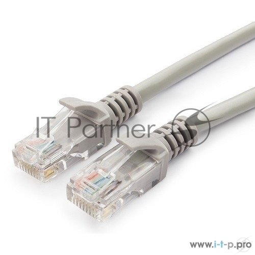 Патч-корд медный UTP Cablexpert PP10-5M cat.5, 5м, литой, многожильный, серый