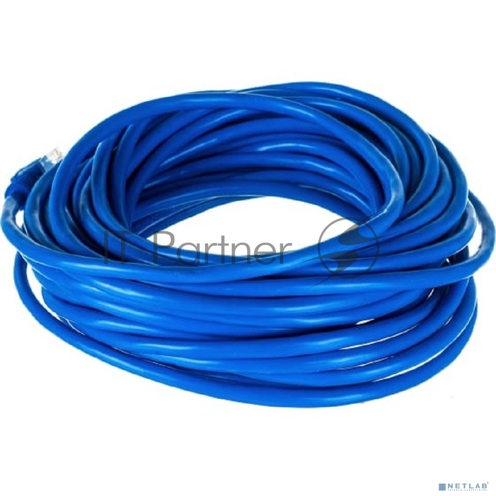 Патч-корд UTP Cablexpert PP12-10M/B cat.5e, 10м, литой, многожильный, синий