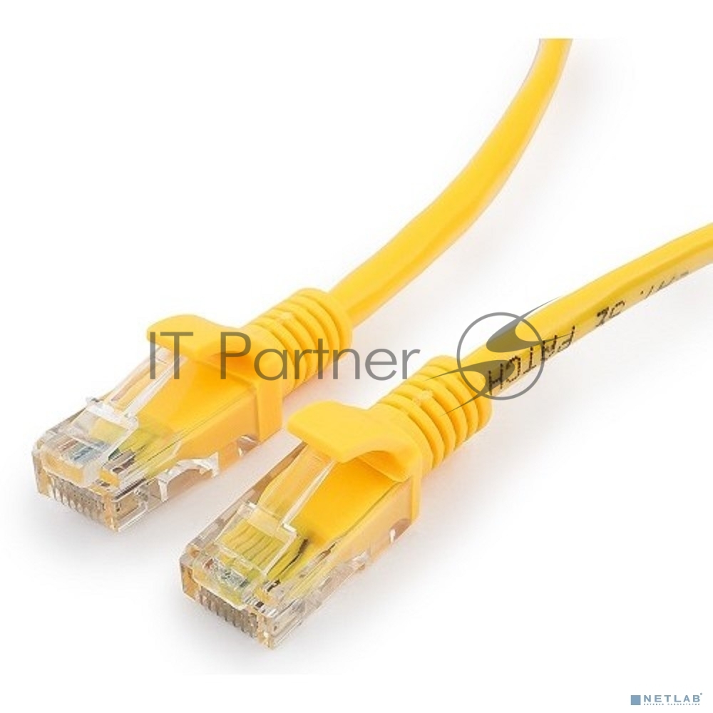 Патч-корд медный UTP Cablexpert PP10-0.25M/Y cat.5e, 0.25 м, литой, многожильный, желтый