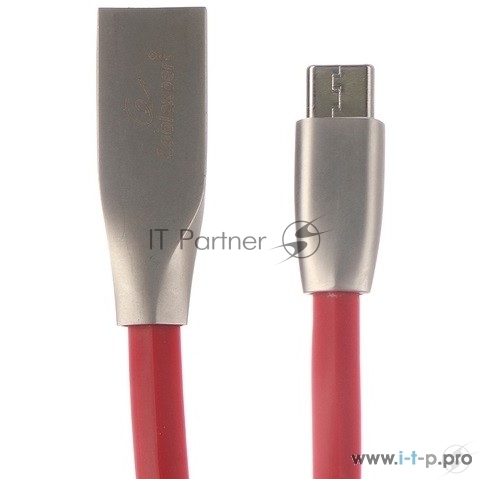 Кабель USB2.0 Cablexpert CC-G-USBC01R-1M, AM/Type-C, серия Gold, длина 1м, красный, блистер