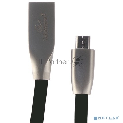 Кабель USB2.0 Cablexpert CC-G-mUSB01Bk-1.8M, AM/microB, серия Gold, длина 1.8м, черный, блистер