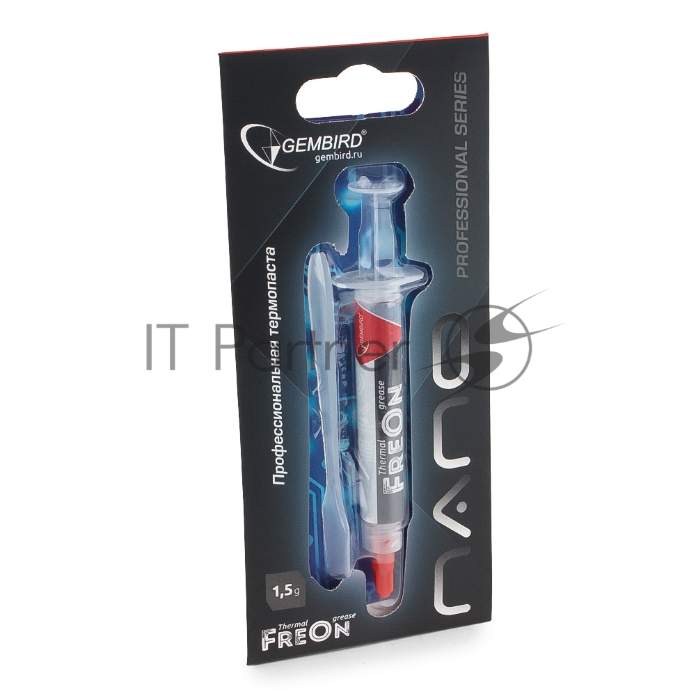Термопаста GEMBIRD FreOn Nano GF-31-1.5 (1,5г, шприц, 5,8 W/м-К, -30°C to 300°C, для радиаторов) (GF-31-1.5)