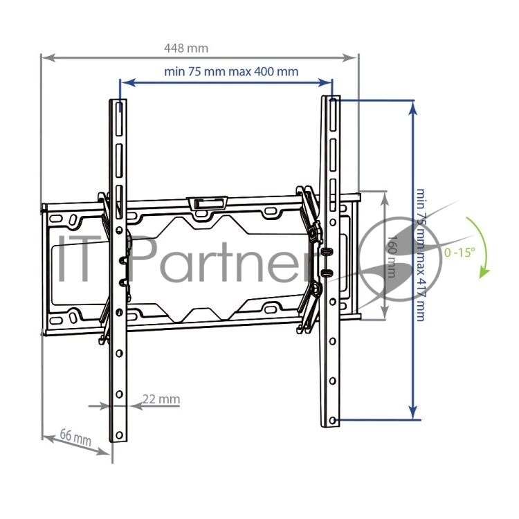 Кронштейн для LED/LCD телевизоров Kromax ELEMENT-4 черный