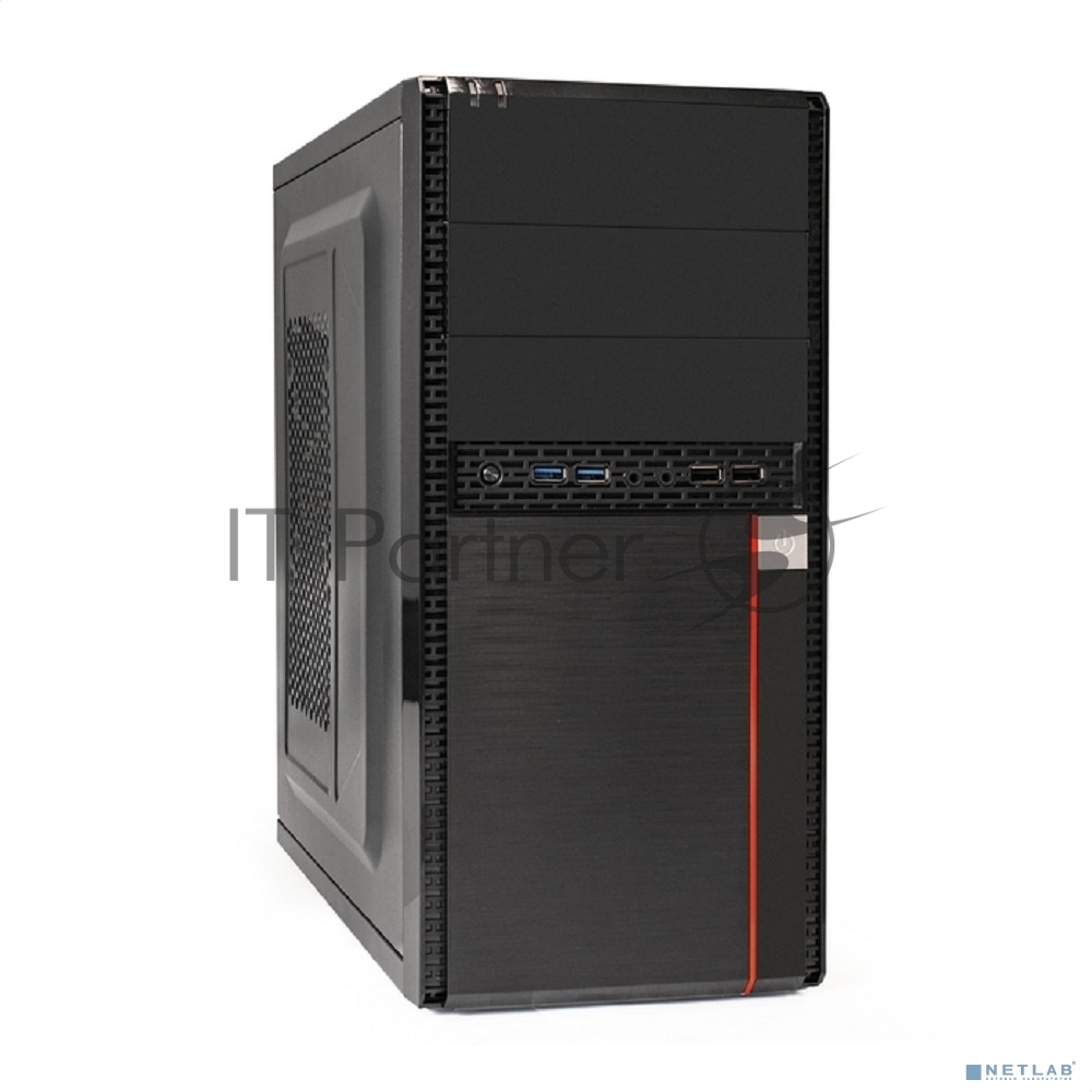 Компьютерный корпус Minitower ExeGate MA-371X Black, mATX (UN400, 120мм) 2хUSB+2хUSB 3.0, Audio