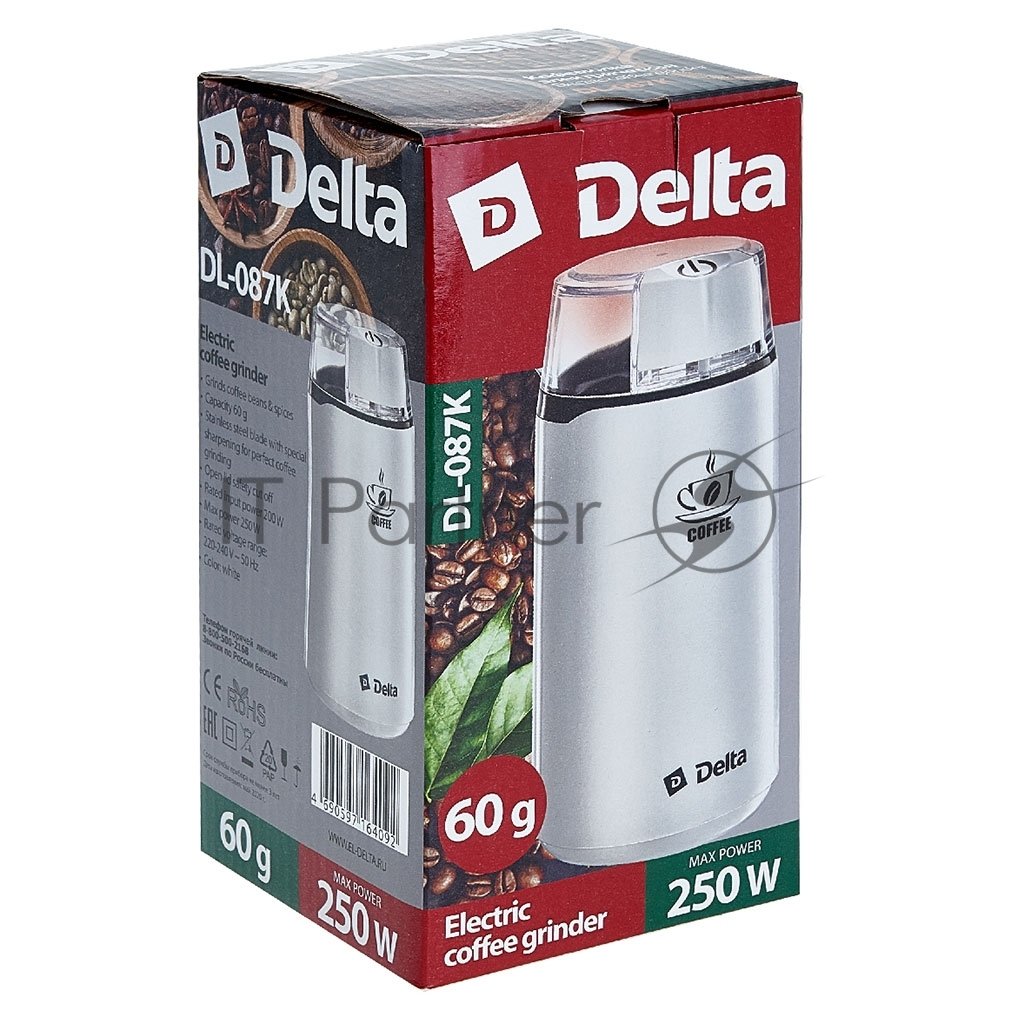 Кофемолка Delta DL-087К белая