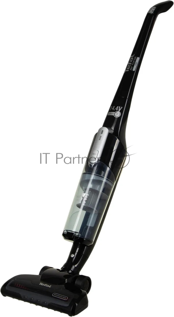 Пылесос вертикальный Tefal TY6545RH черный, питание от аккумулятора, уборка сухая, пылесборник 0.65 л